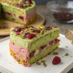 Moist Pistachio and Rosewater Cake with Crushed Pistachios