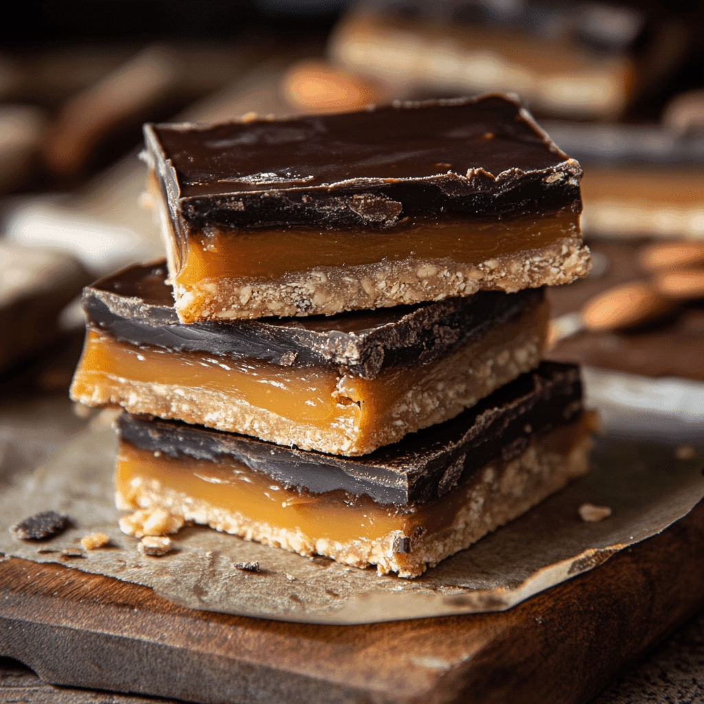 Healthy Twix Bars with Dates – No Bake, Vegan & Naturally Sweet