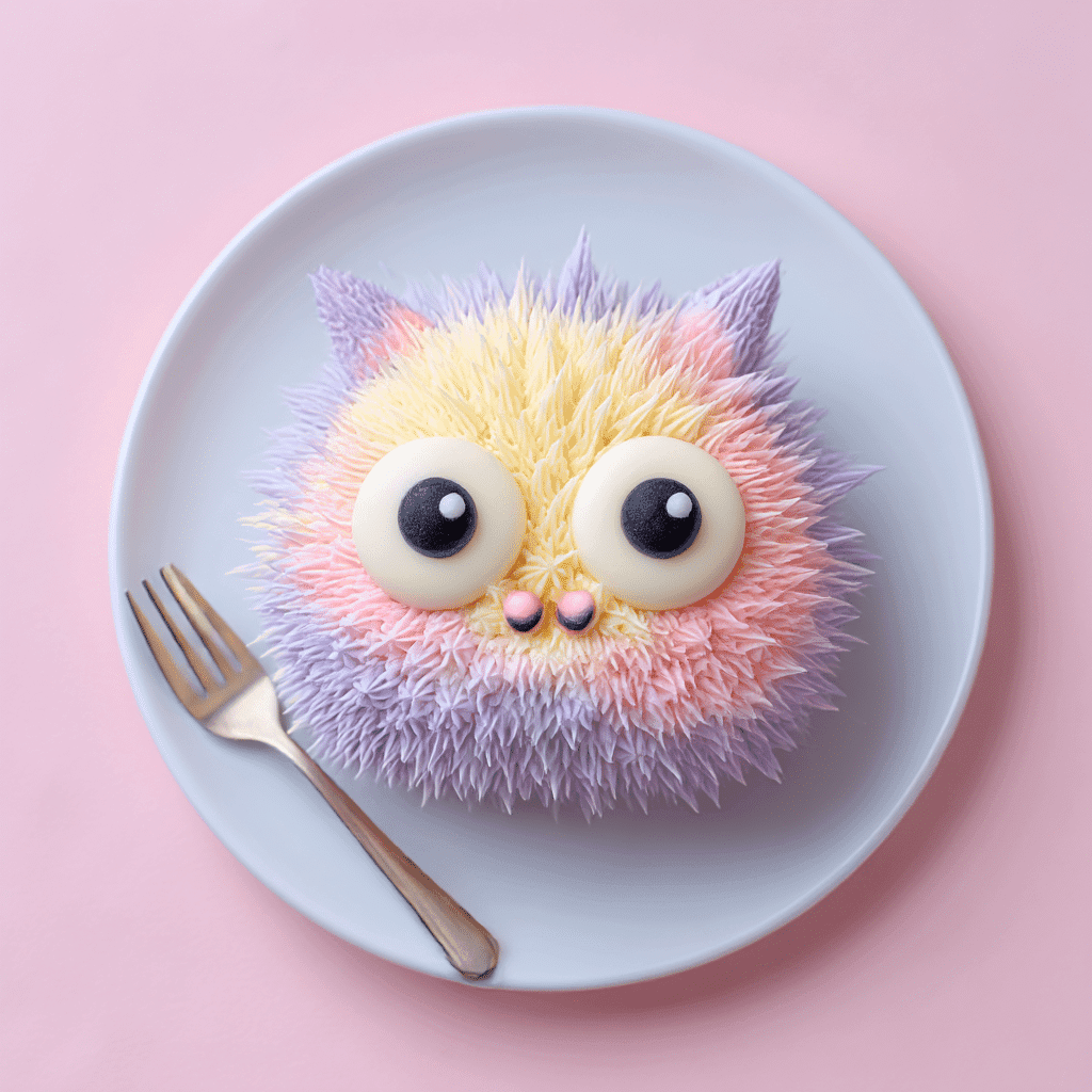 Mini Labubu bento cake decorated with buttercream