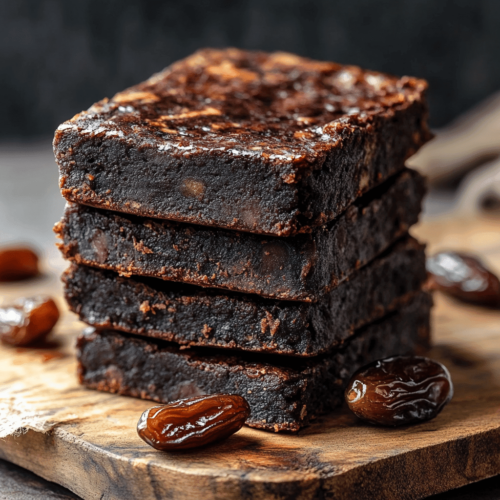 Black bean brownies sweetened with dates