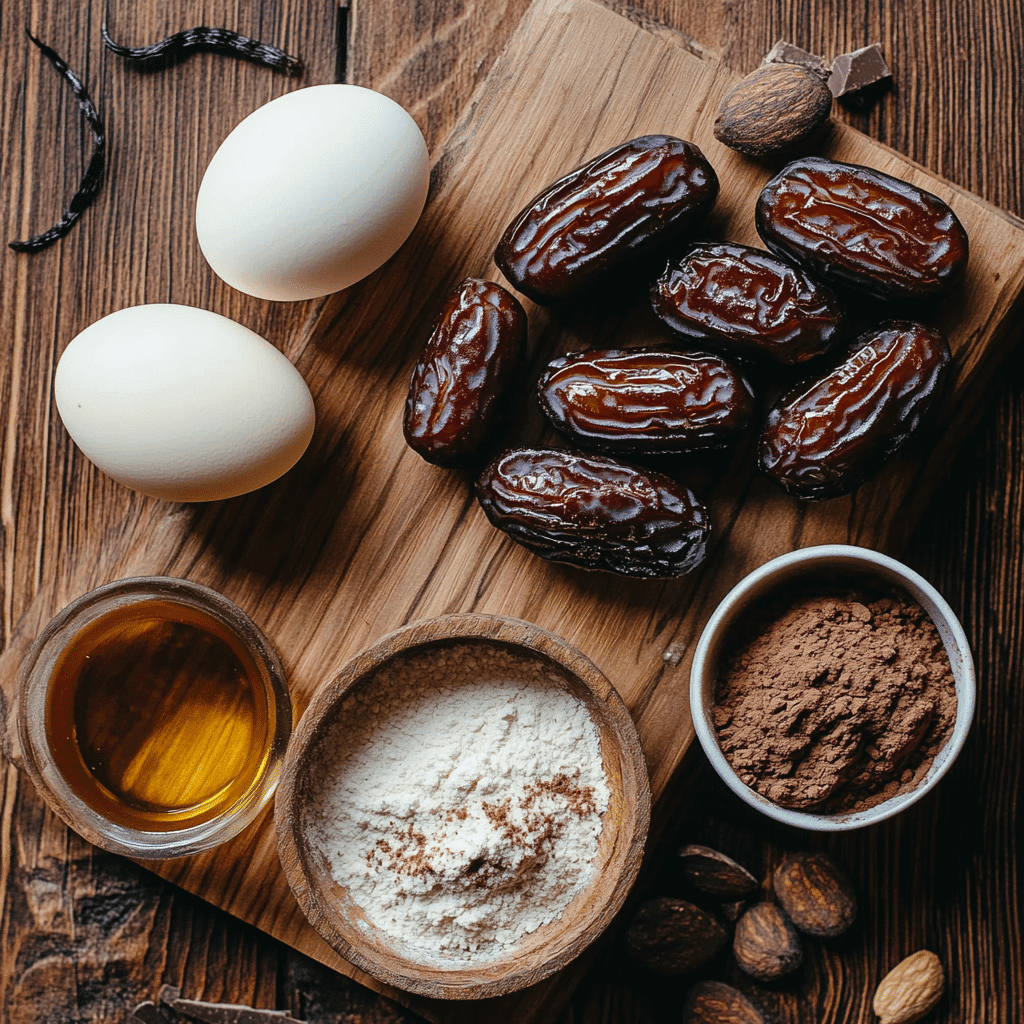Date sweetened brownies ingredients