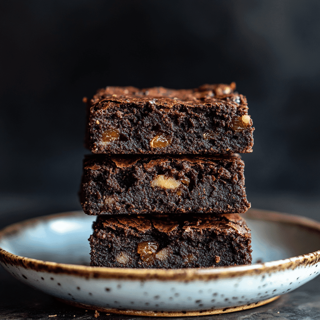 Served date sweetened brownies