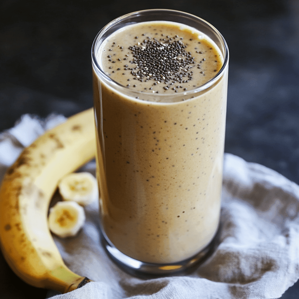 Served Zepbound smoothie in tall glass