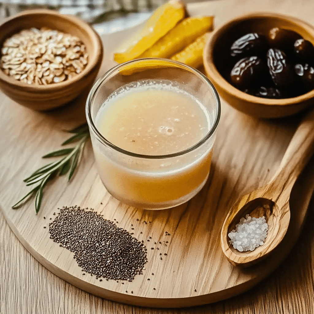 zepbound natural recipe ingredients on kitchen counter
