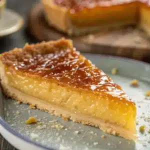 This buttery, caramelized tart slice is pure indulgence—rich, gooey, and a nostalgic dessert favorite.