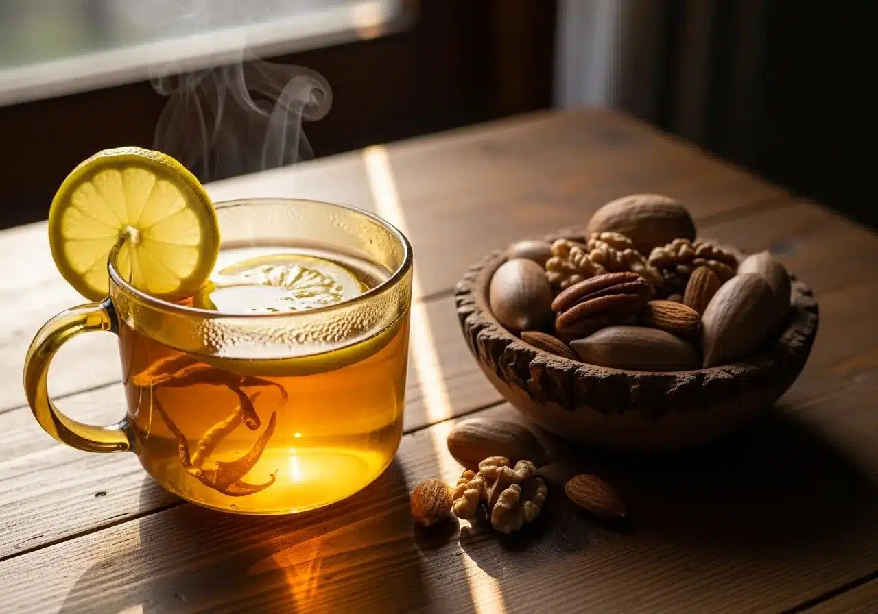 Serving honey trick memory boost drink