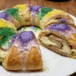 Crescent Roll King Cake With Cream Cheese-Cinnamon Filling