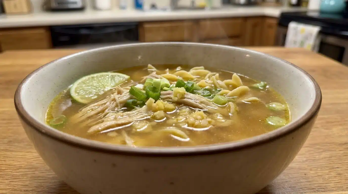 lassic Ginger Garlic Chicken Noodle Soup – Light and Comforting