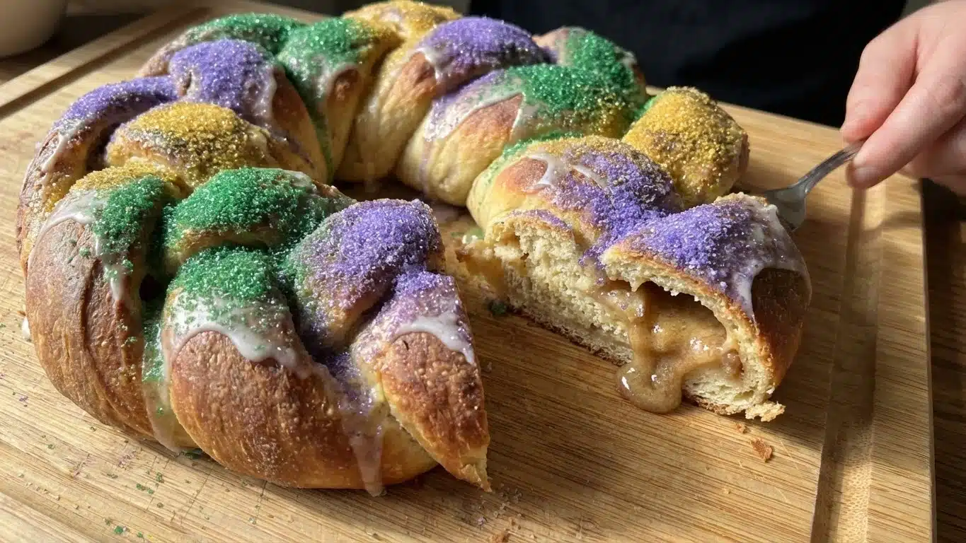 Homemade Sourdough King Cake