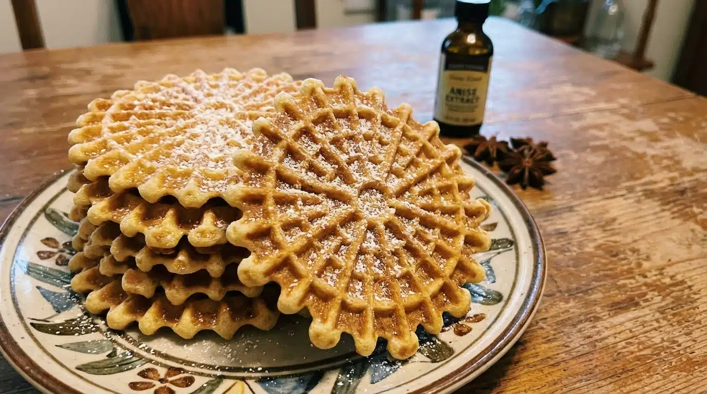 Anise Pizzelle Cookies