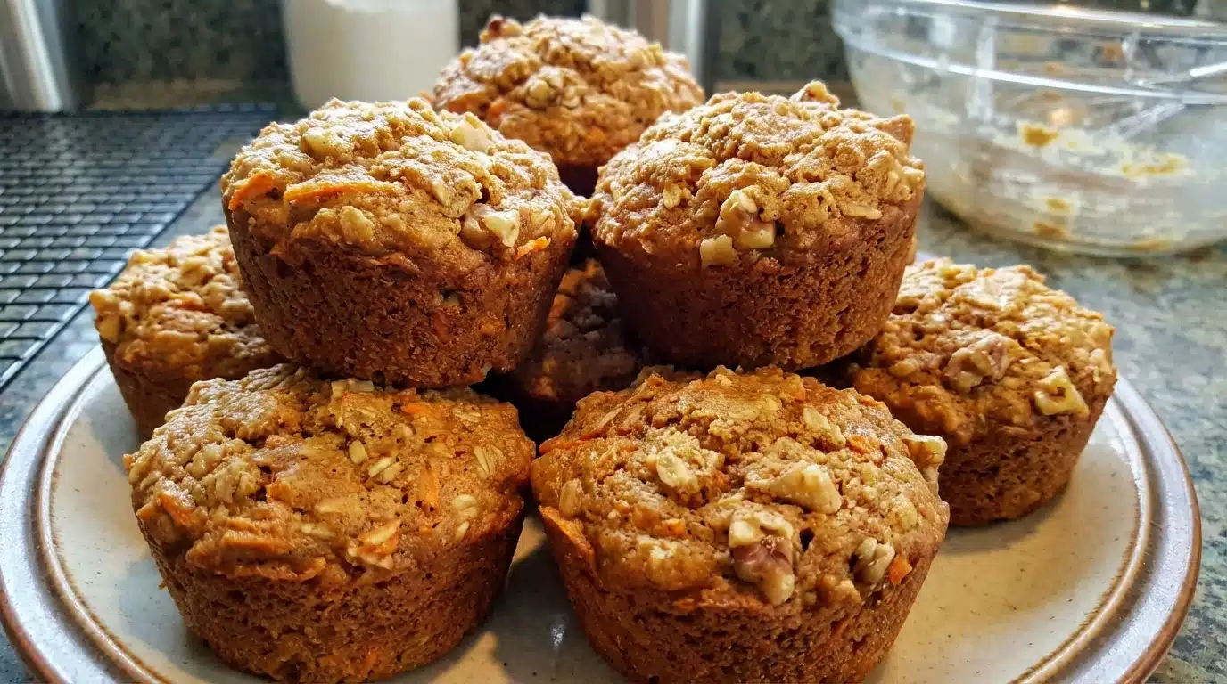 Carrot Oatmeal Muffins
