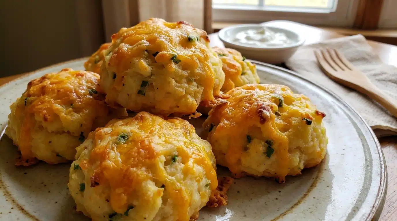 Cheesy Mashed Potato Puffs