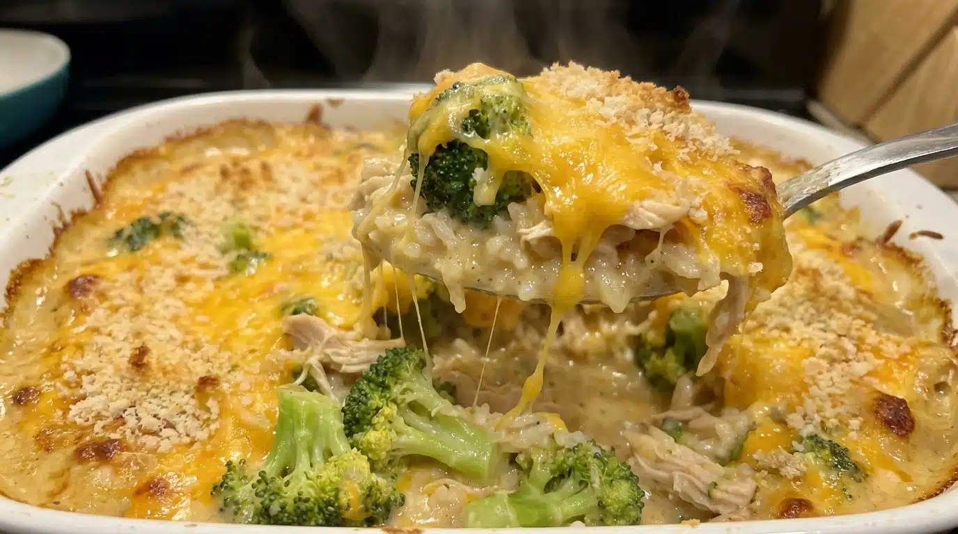 Creamy Chicken Broccoli Rice Casserole