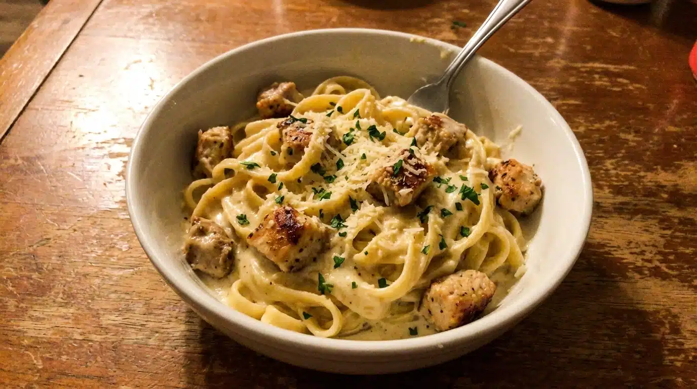Creamy Chicken Fettuccine Alfredo