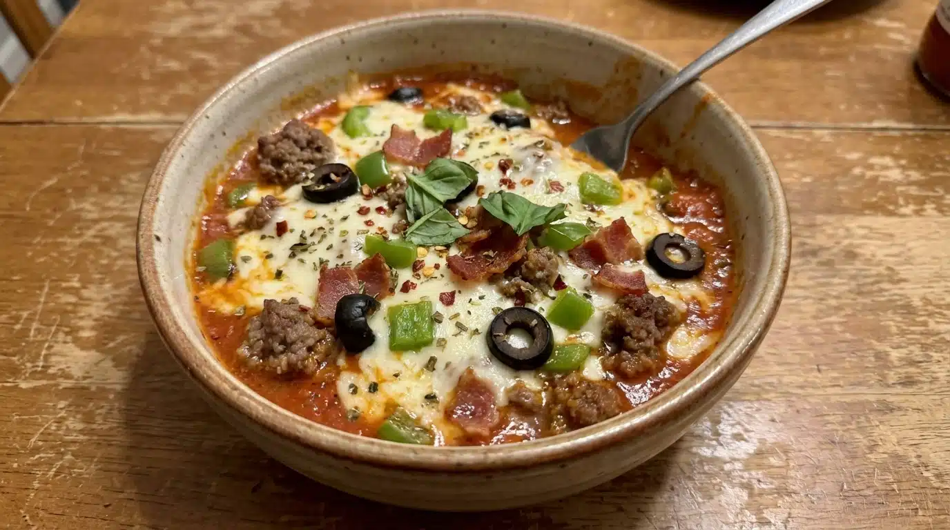 Crustless Pizza Bowl