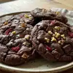 Dark Chocolate Raspberry Cookies