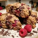 Dark Chocolate Raspberry Scones