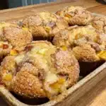 Peach Cobbler Muffins