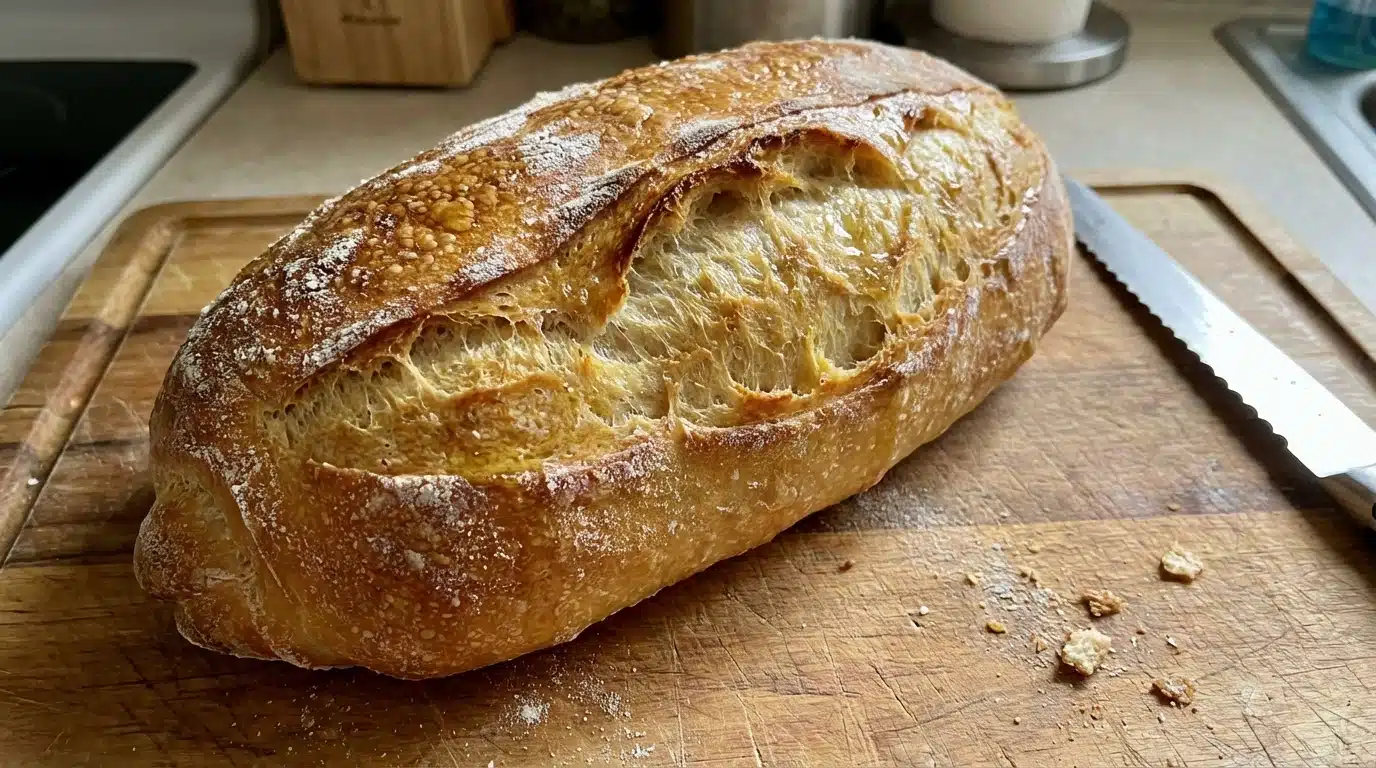 Quick Sourdough Discard French Bread