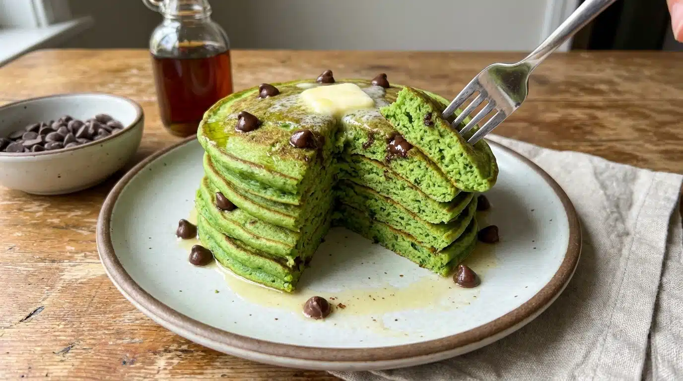 Saint Patrick's Day Green Pancakes