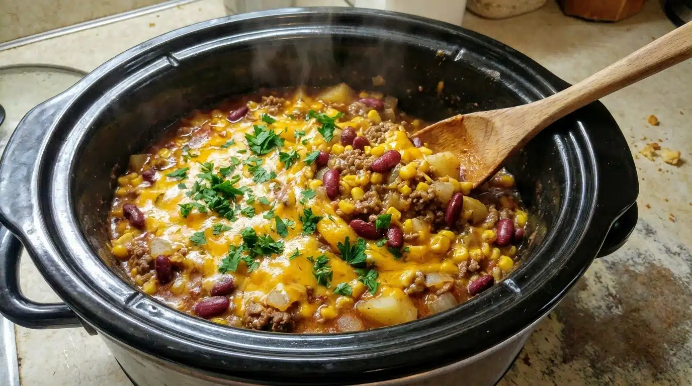 Slow Cooker Cowboy Casserole