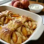 Summer Peach Dessert Rolls