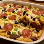 Easy Weeknight Pizza Casserole
