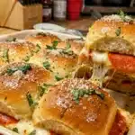 Hawaiian Roll Pizza Sliders