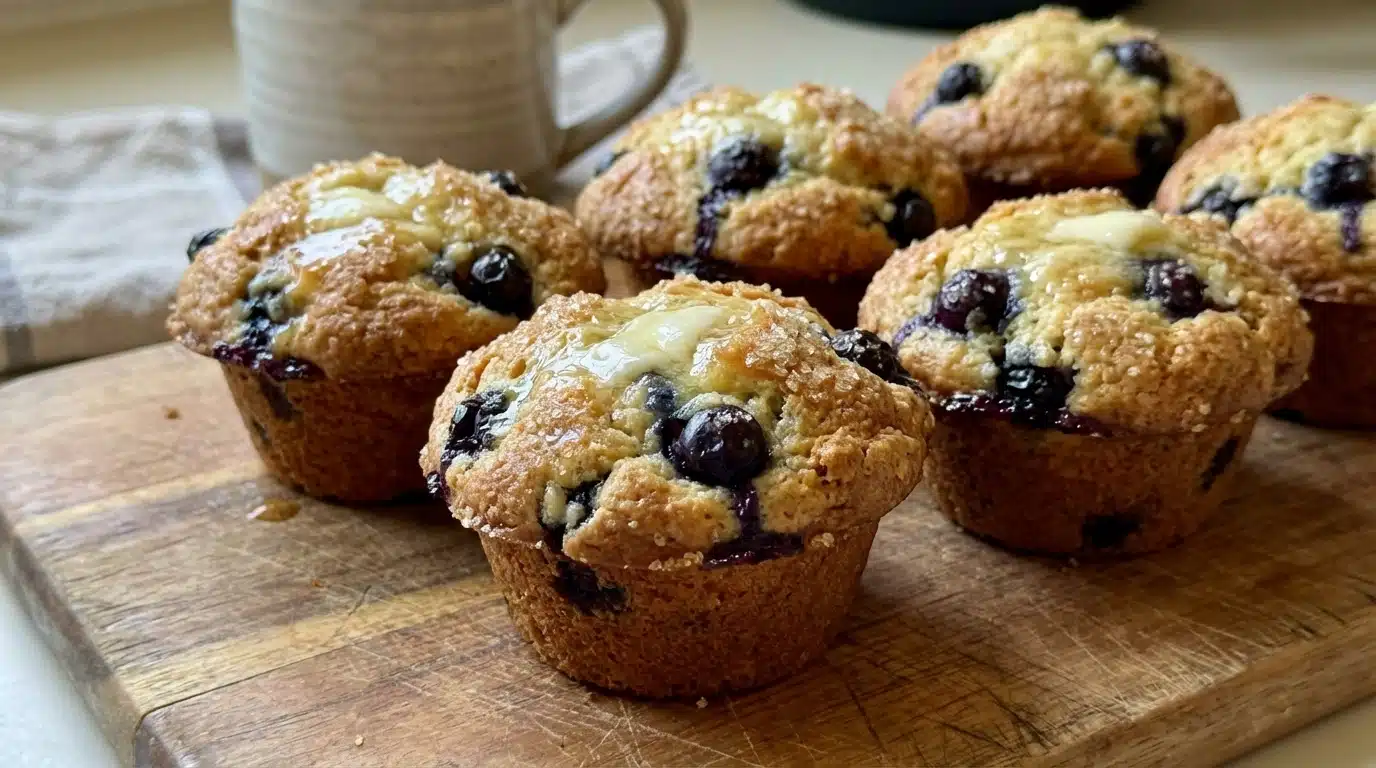 Bakery Style Blueberry Muffins