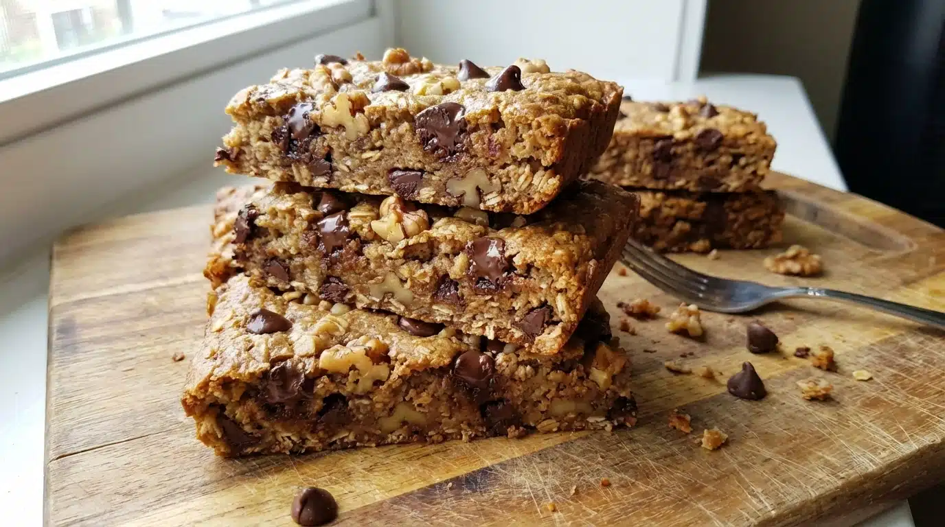 Banana Oat Chocolate Chip Breakfast Bars