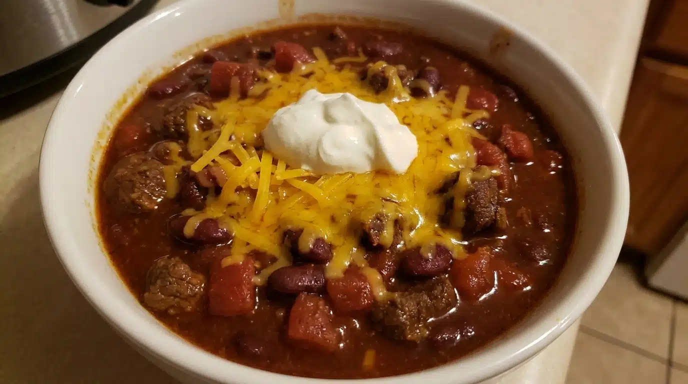 Crockpot Beef Chili