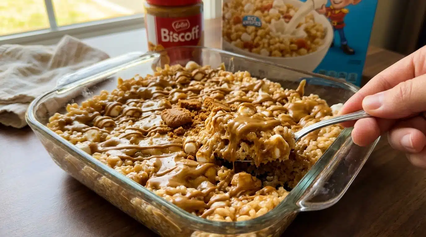 Biscoff Rice Krispie Treats