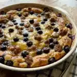 Blueberry Sausage Pancake Casserole