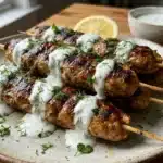 Chicken Kofta with Garlic Yogurt Sauce