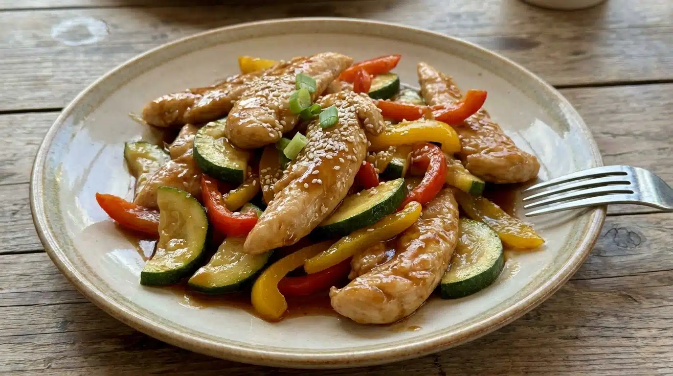 Chicken Zucchini Stir Fry