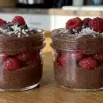 Chocolate Raspberry Chia Cups