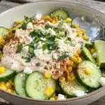 Street Corn Creamy Cucumber Salad