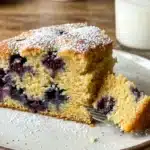 One Bowl Fluffy Lemon Blueberry Cake