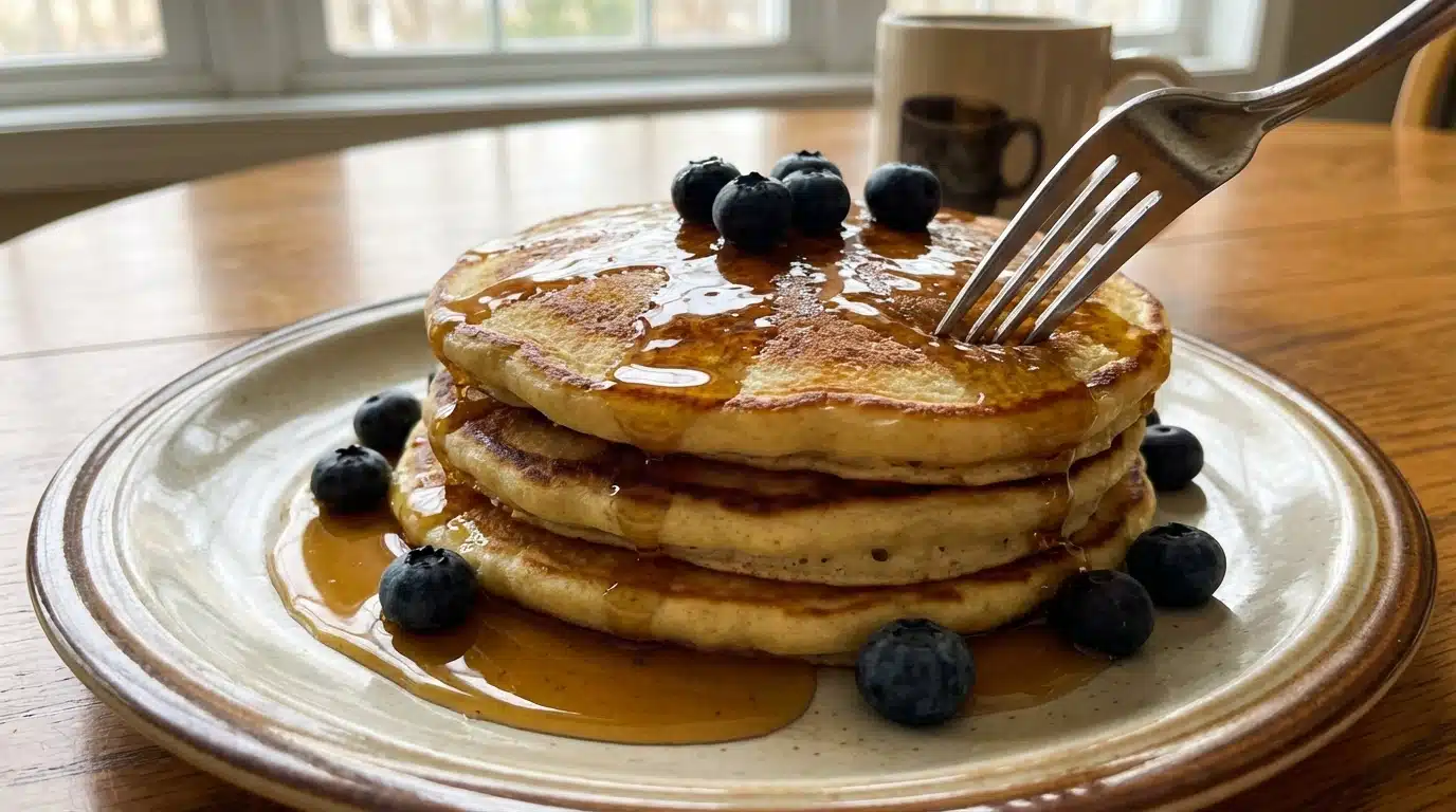 Fluffy Blueberry Pancake Rounds