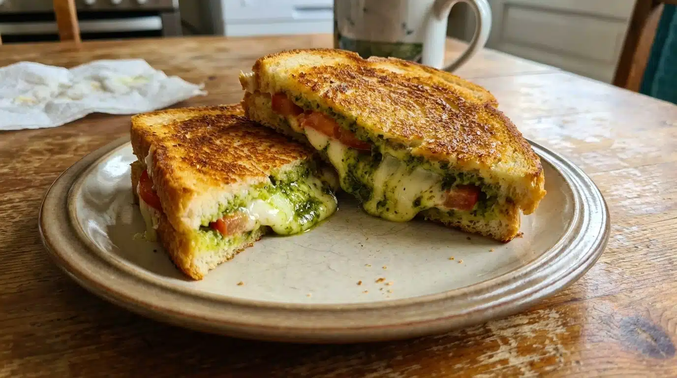 Grilled Cheese Sandwich with Pesto