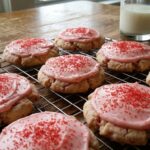 Iced Strawberry Sugar Cookies
