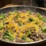 Keto Hamburger Broccoli Skillet