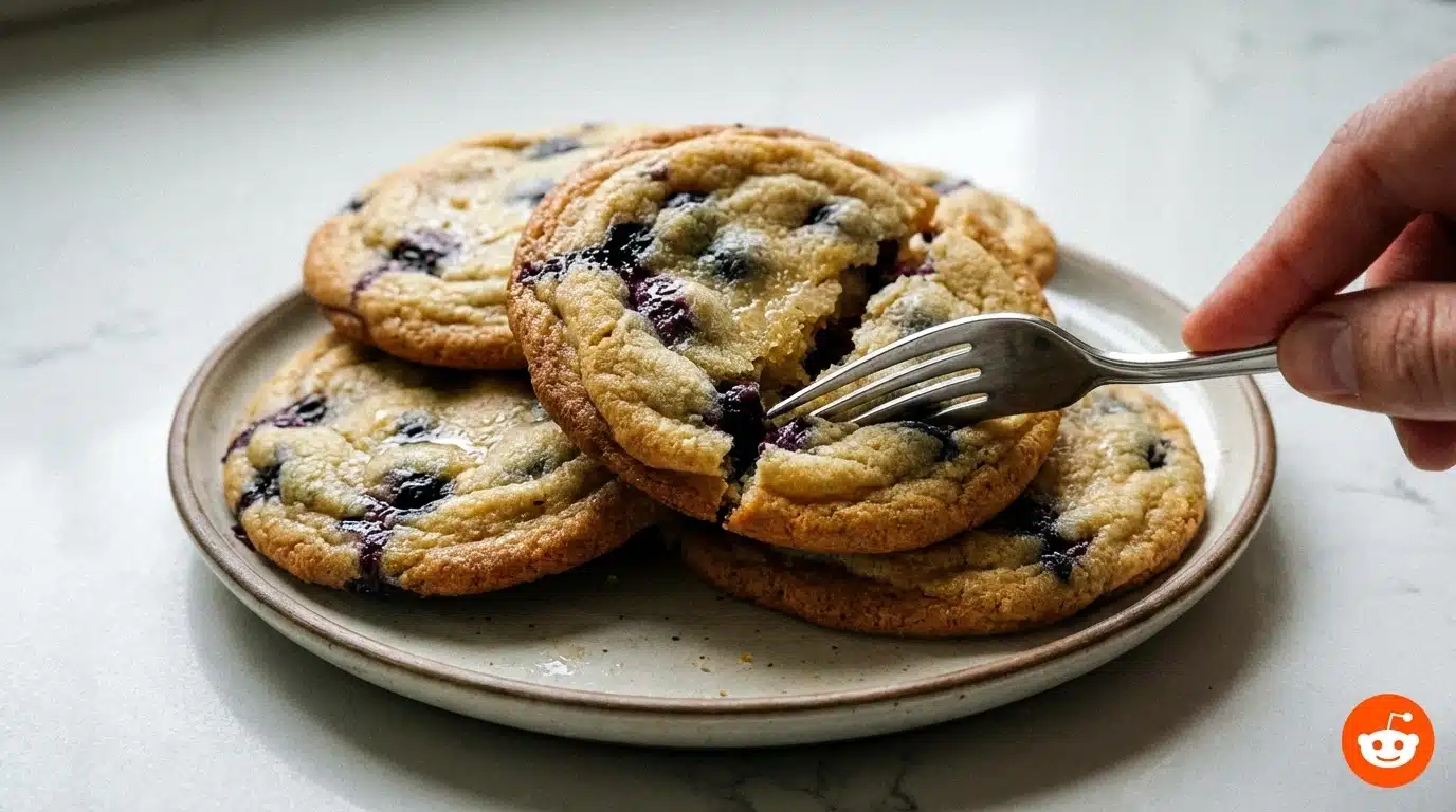Lemon Blueberry Cheesecake Cookies