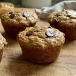 Flourless Peanut Butter Banana Muffins