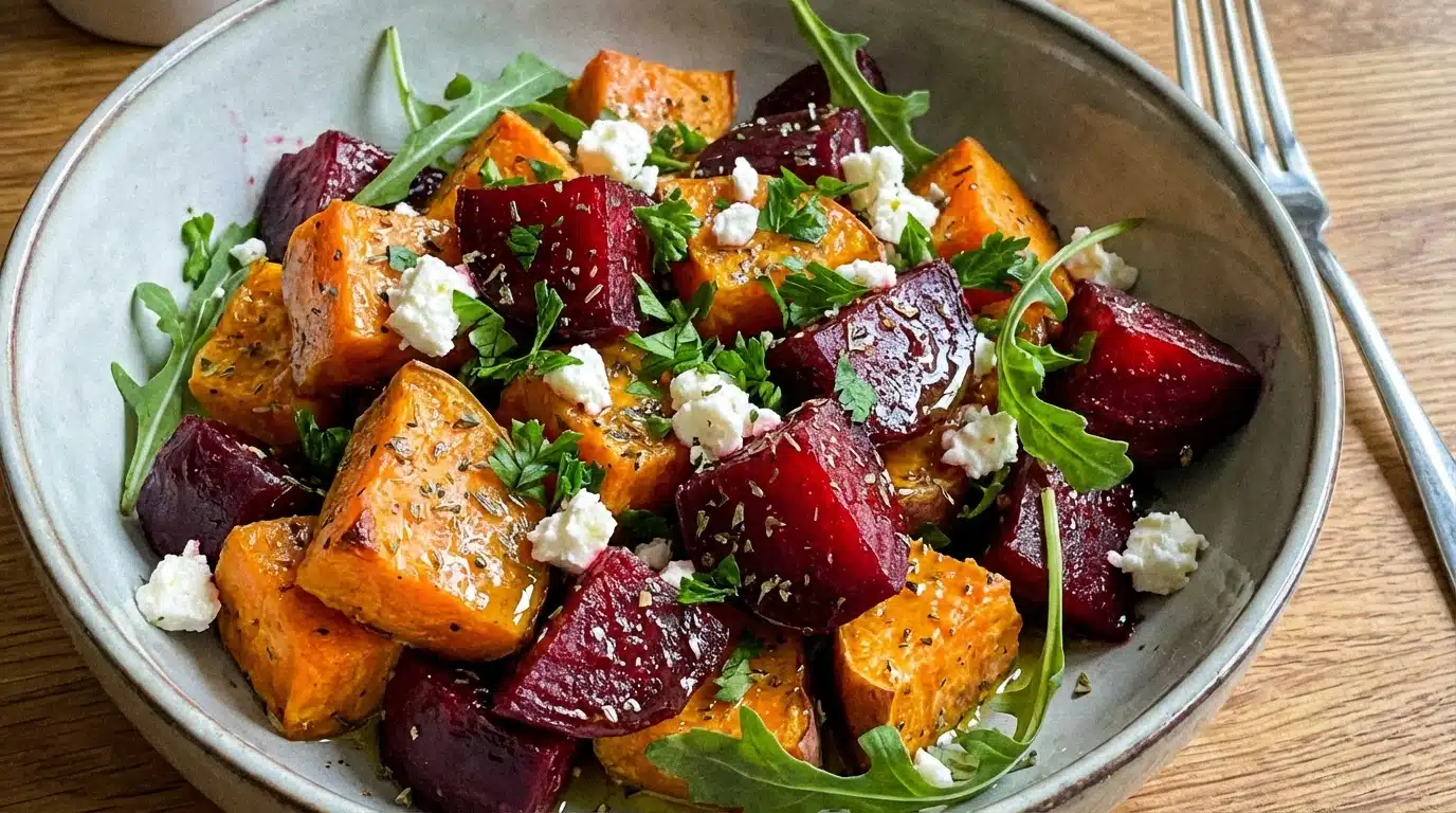 Roasted Beet and Sweet Potato Salad