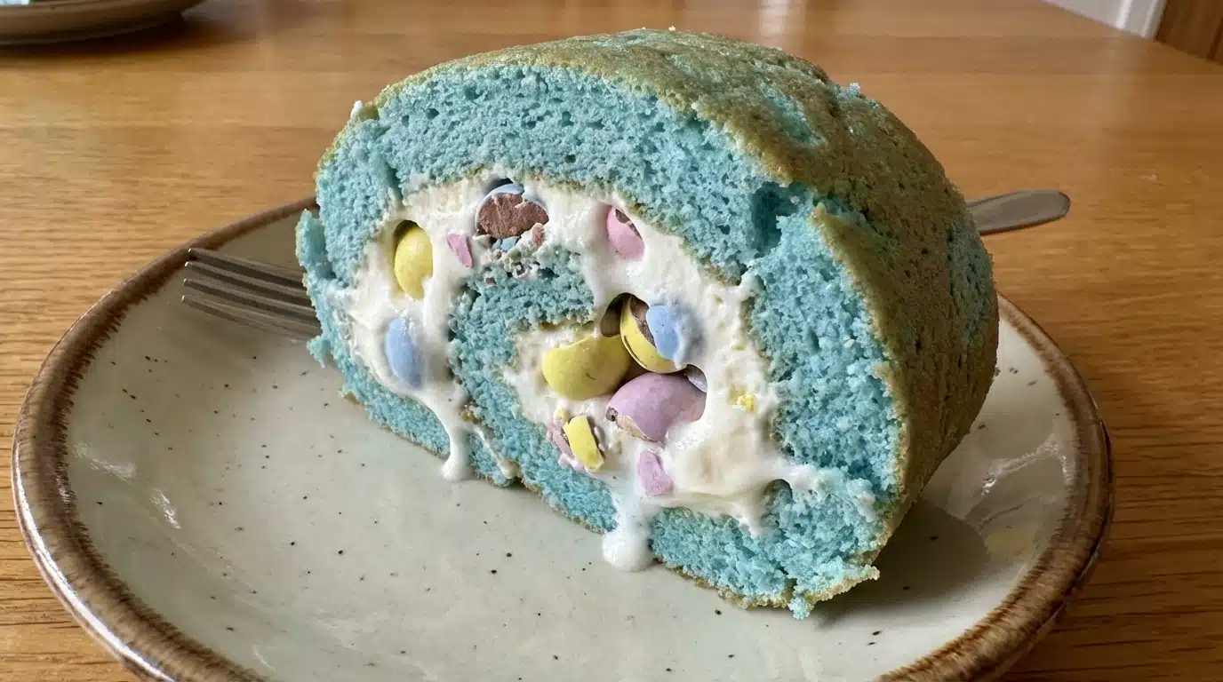 Robin's Egg Easter Cake Roll