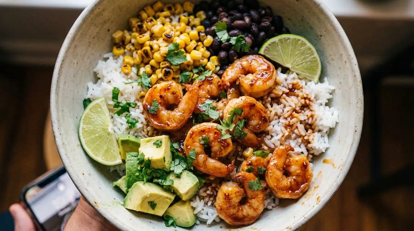 Chipotle Honey Shrimp Bowl