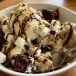Smores Explosion Cookie Dough Ice Cream Roll