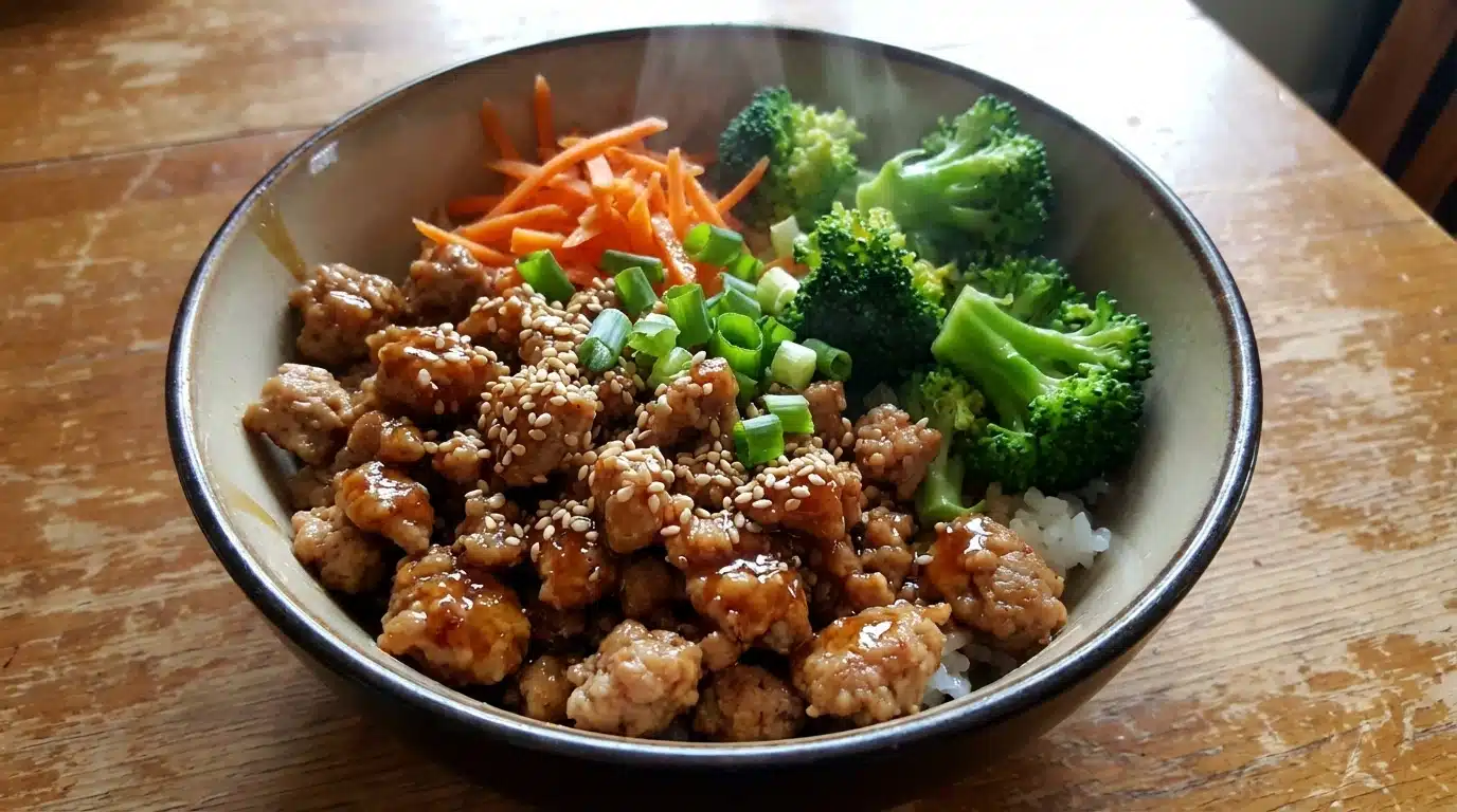 Teriyaki Ground Turkey Bowl