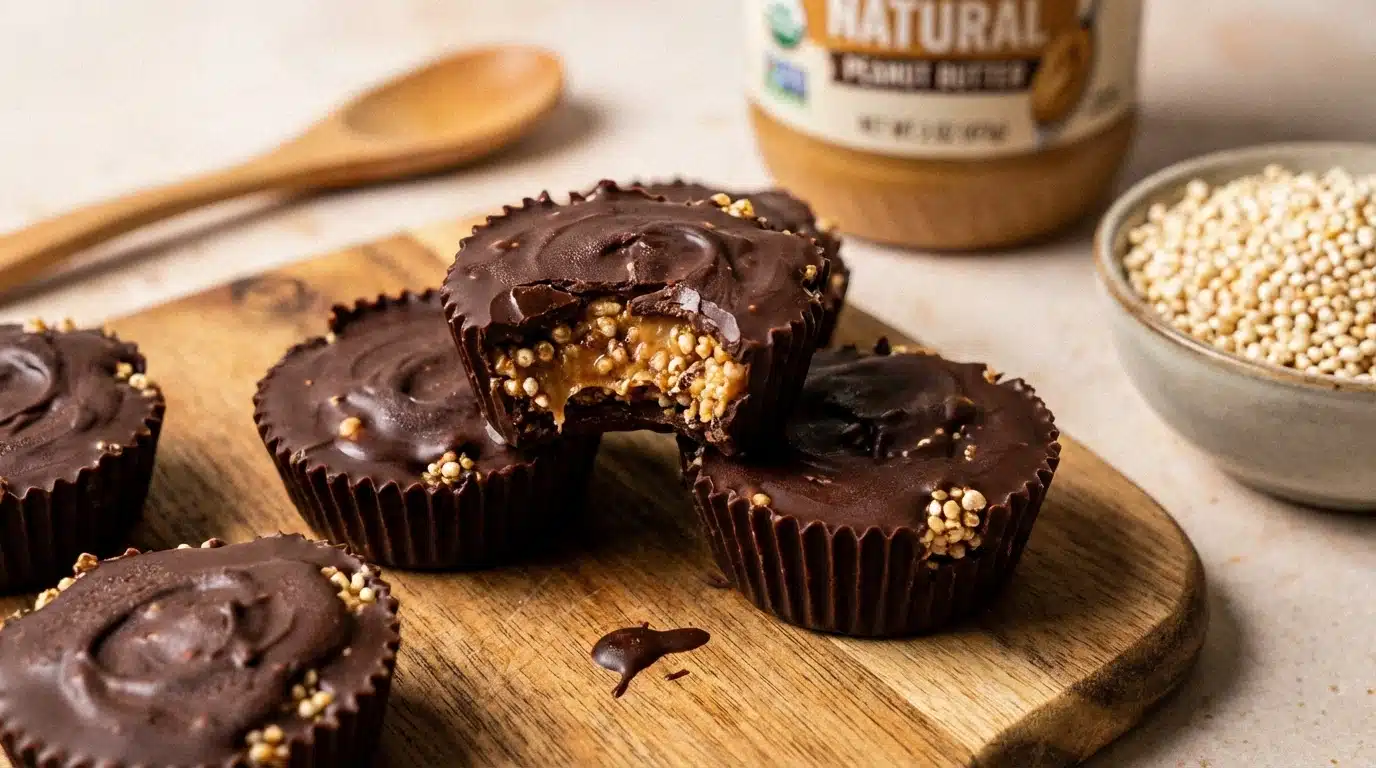 Vegan Quinoa Crunch Peanut Butter Cups